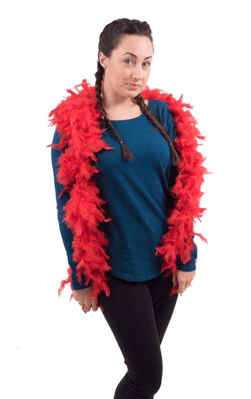 Red Feather Boa