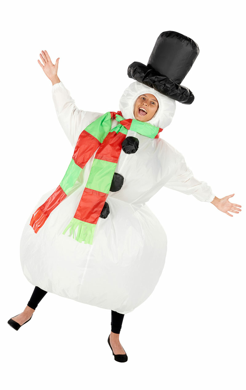 adult inflatable snowmen costume