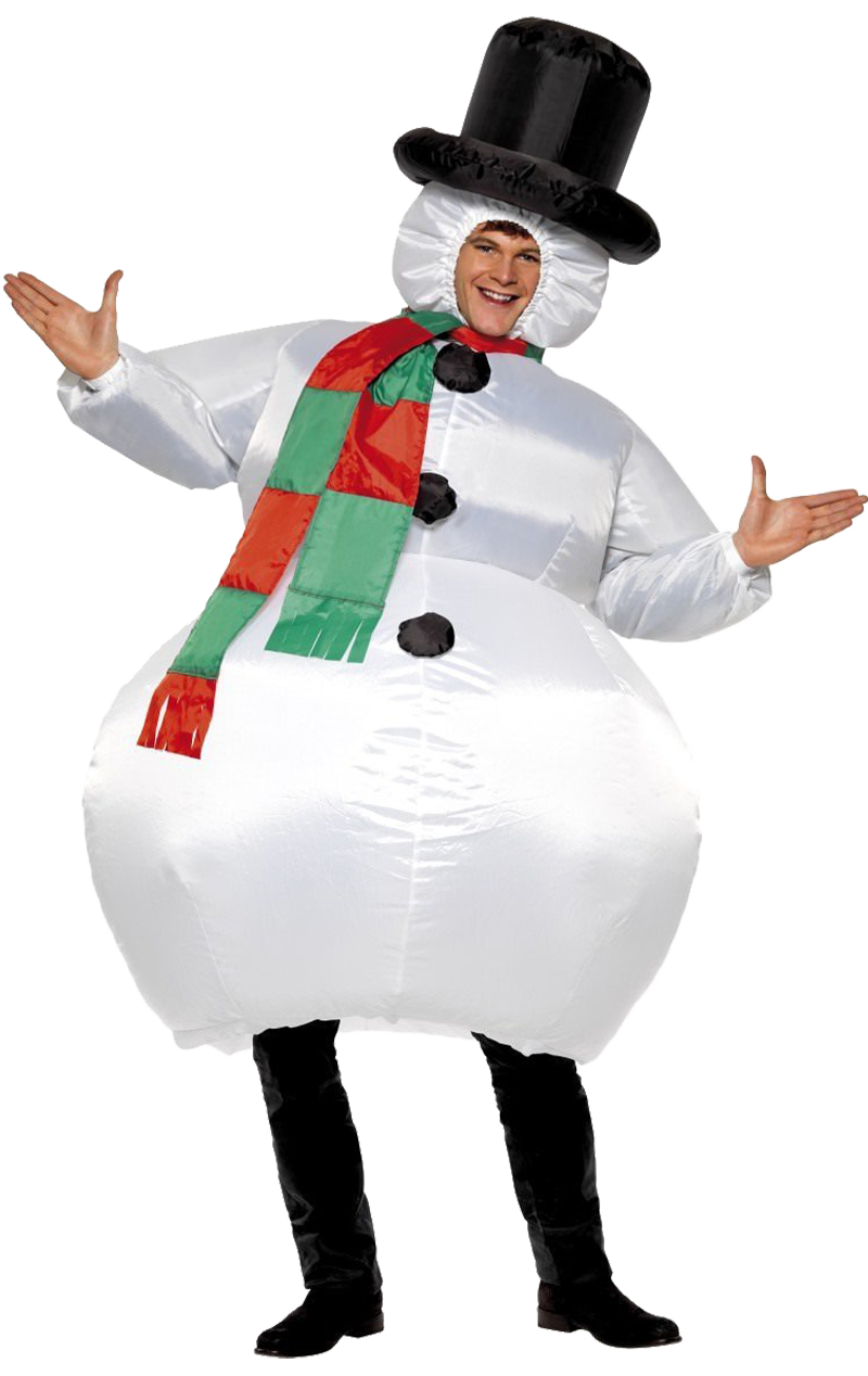 adult inflatable snowman costume