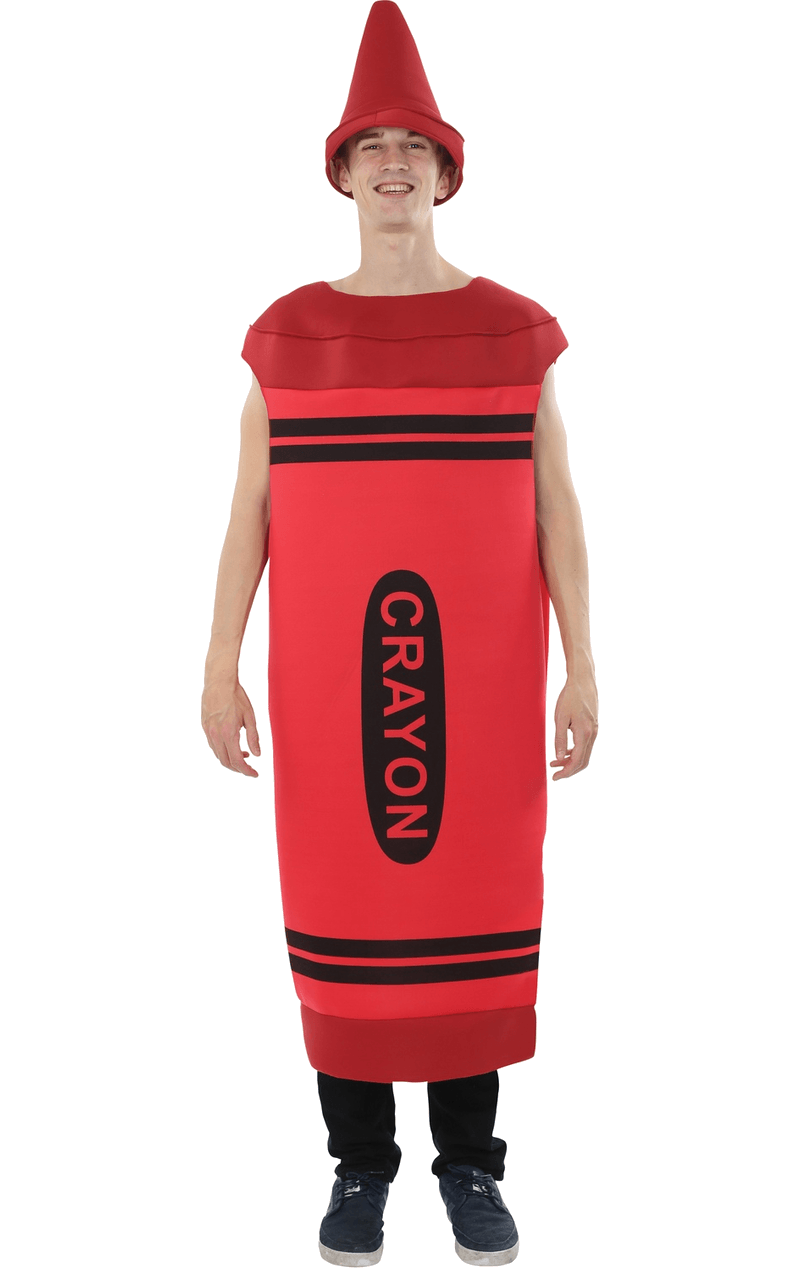 adult red crayon costume