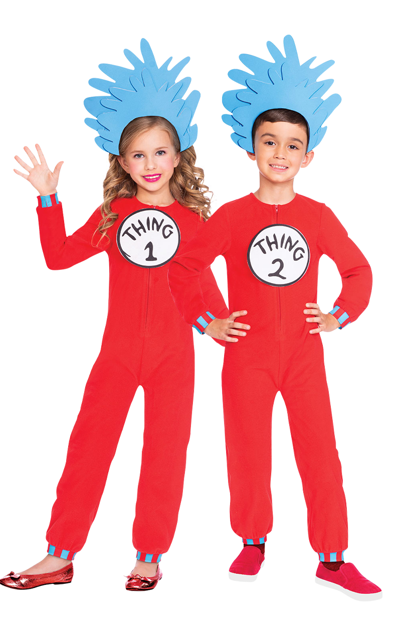 kids thing 1 & 2 costume