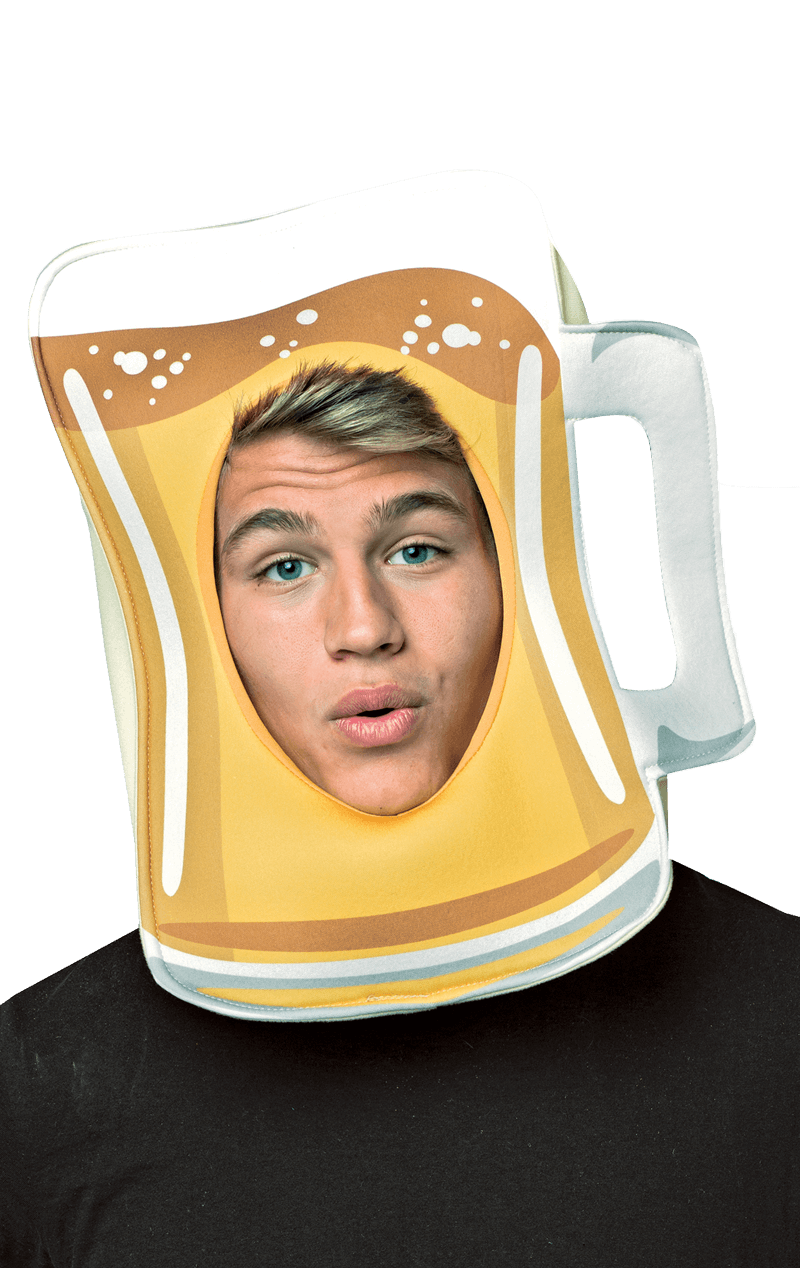 adult beer mug headpiece