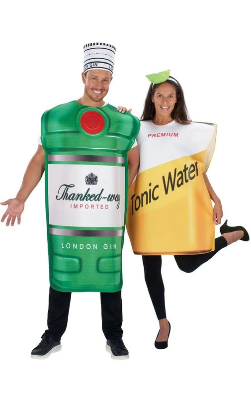 adult gin & tonic 2 in 1 costume