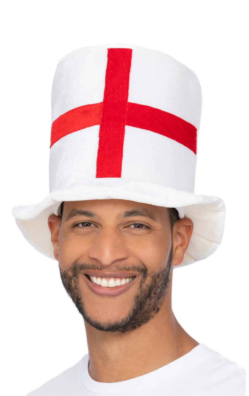 unisex deluxe england flag top hat 