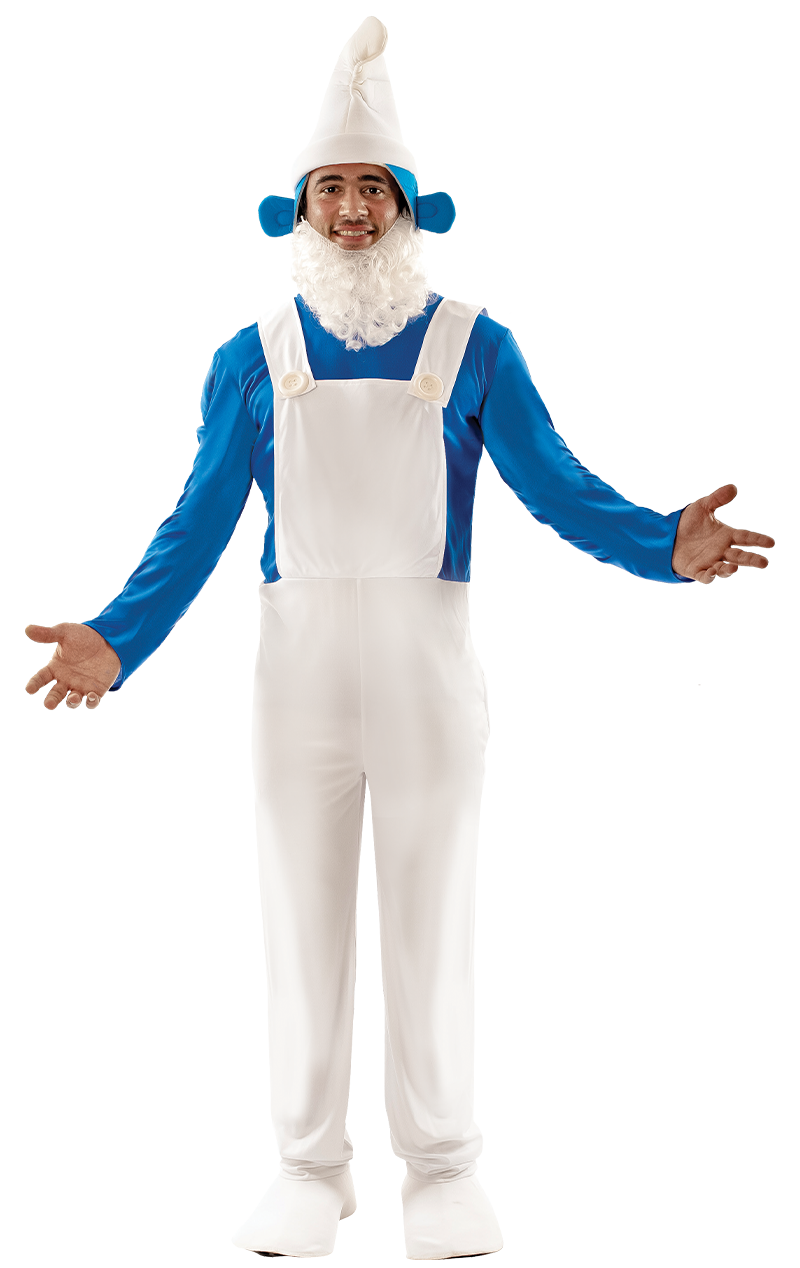 adult blue gnome costume