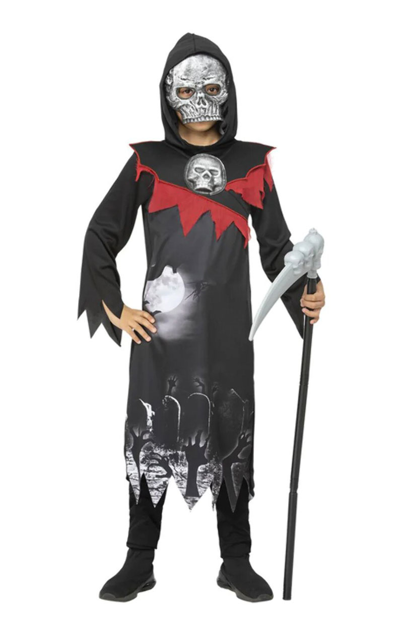 kids deluxe grim reaper costume