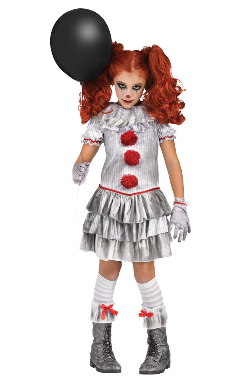 kids miss pennywise clown costume