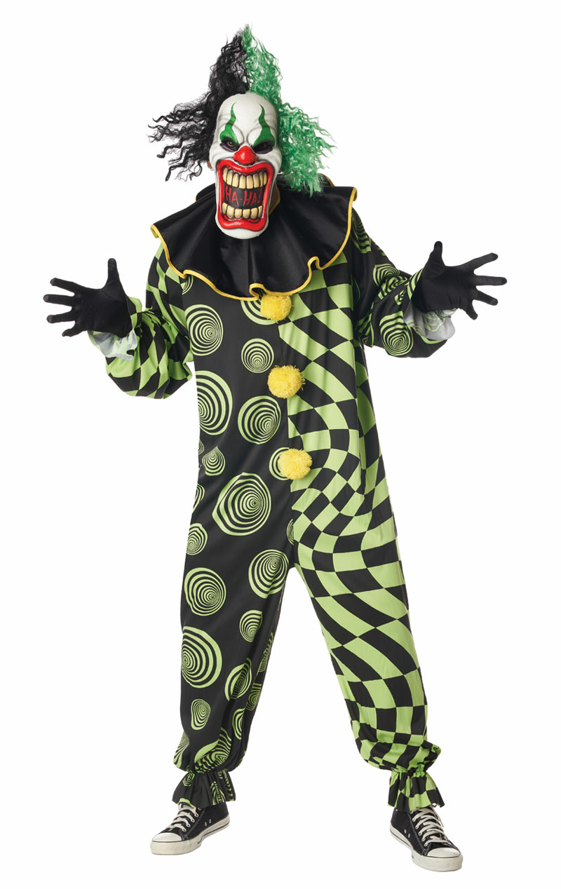 adult plus size scary clown costume