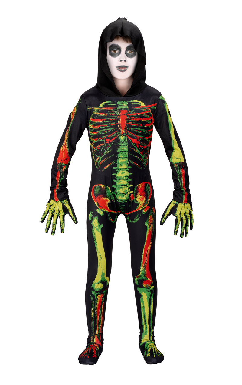 kids skeleton halloween costume