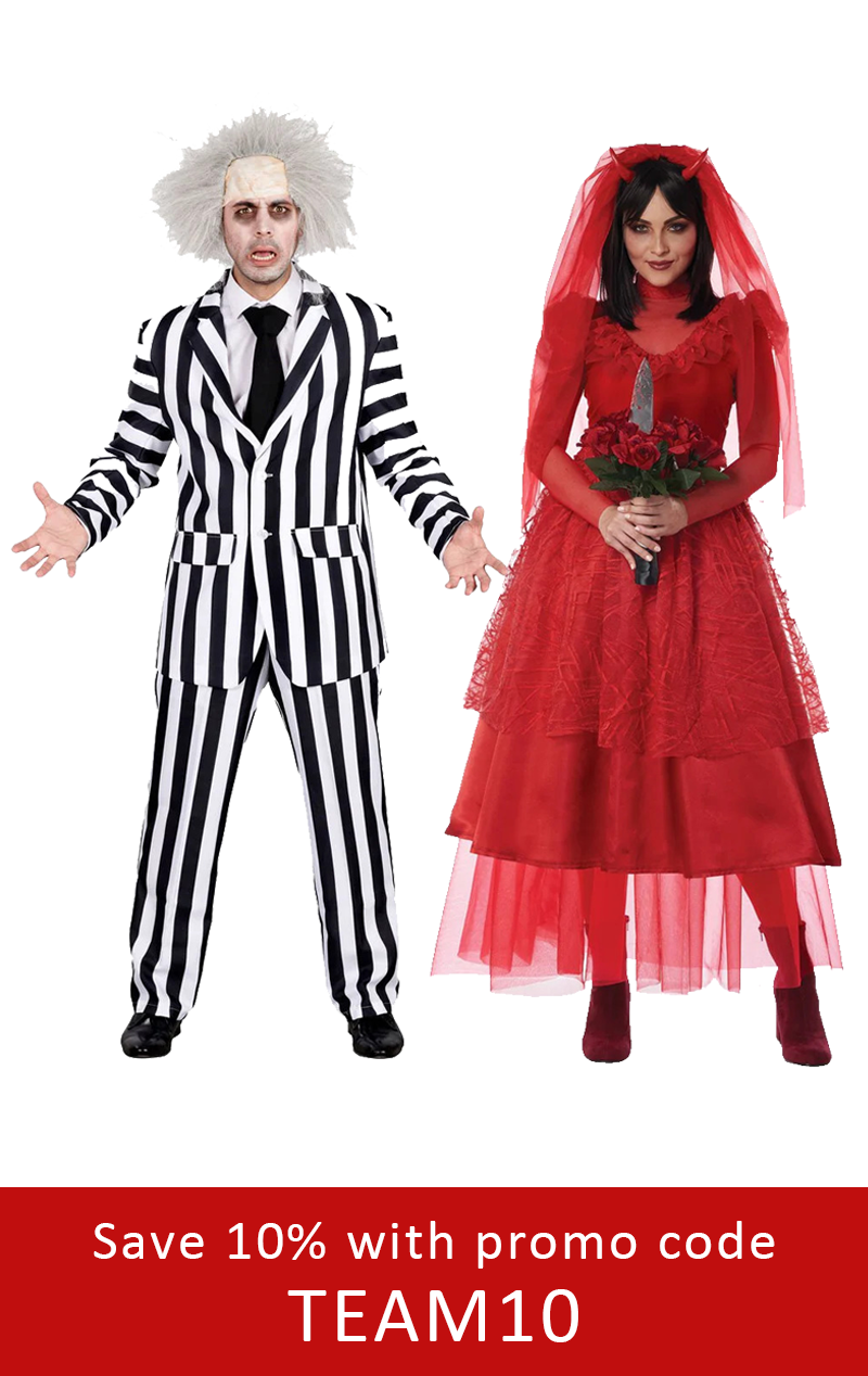 beetlejuice & lydia deetz couples costume