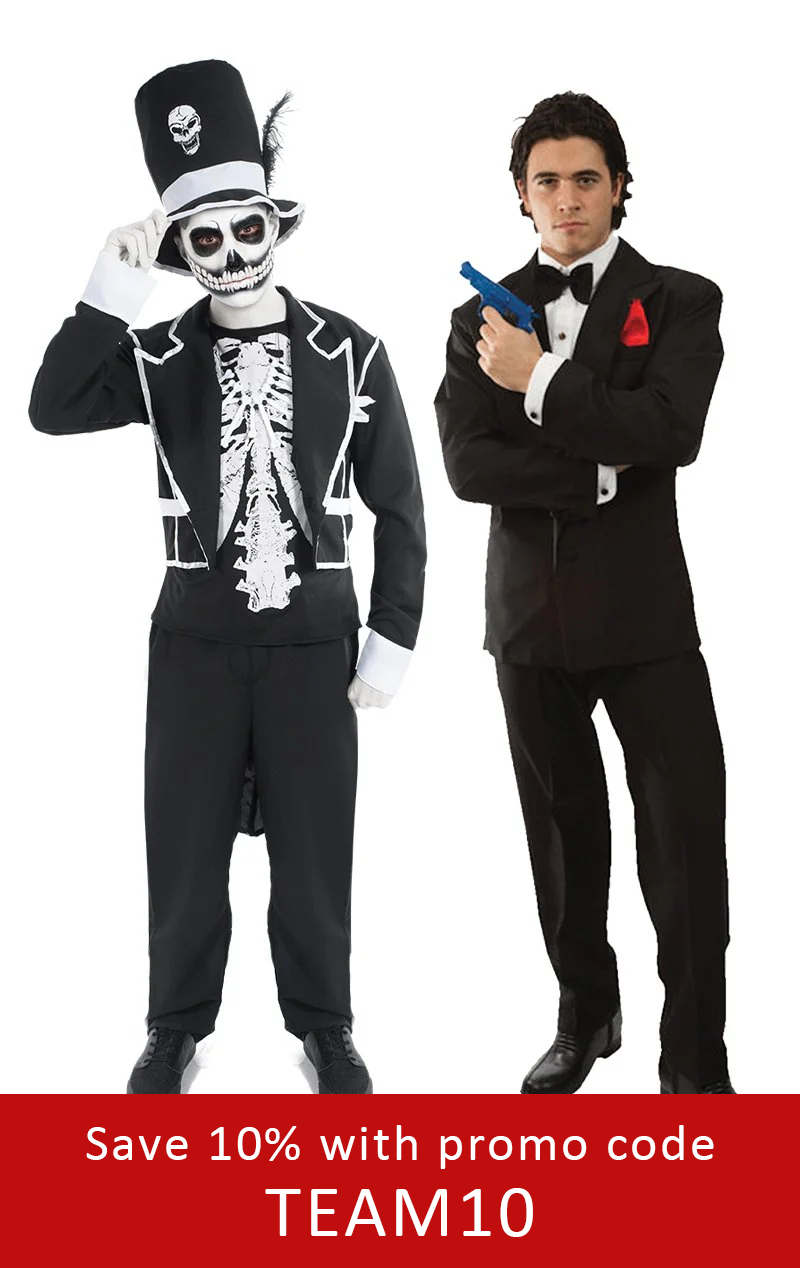 baron samedi & james bond couples costume