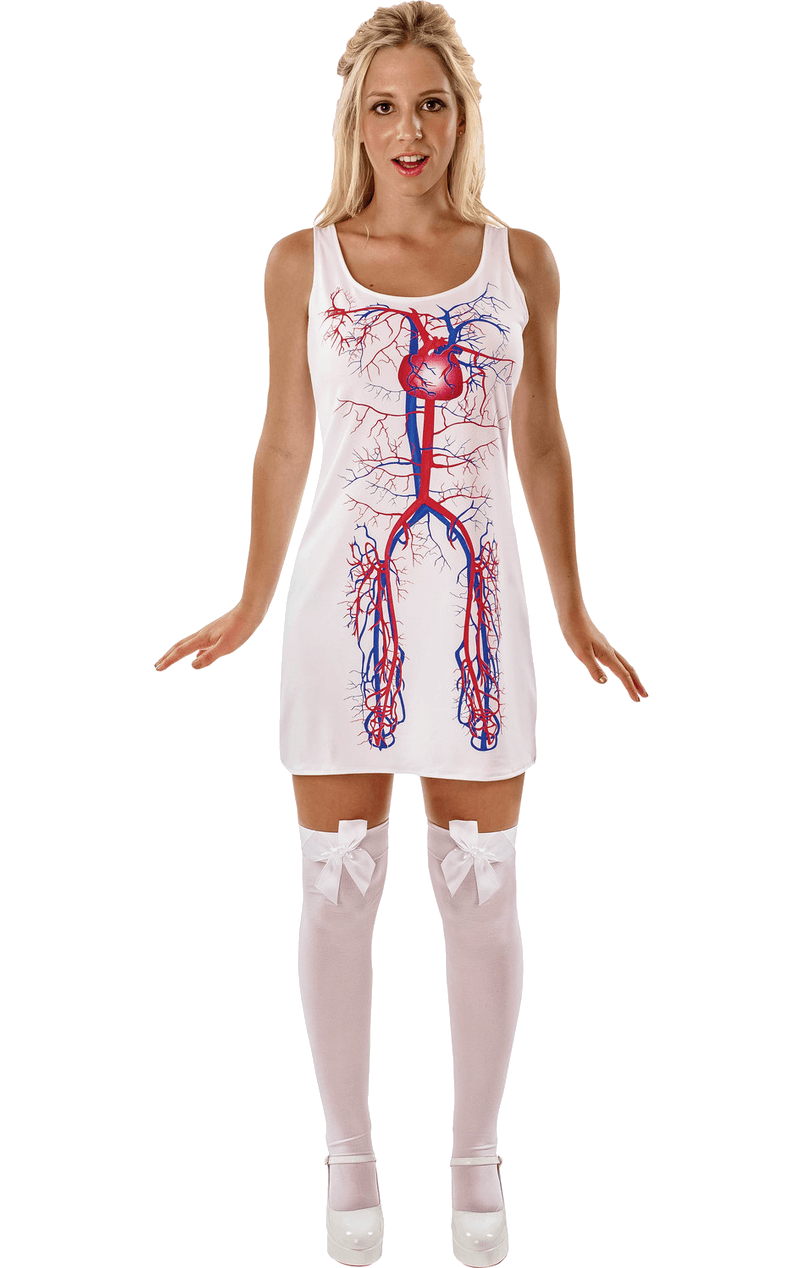 womens blood pumping artery dress