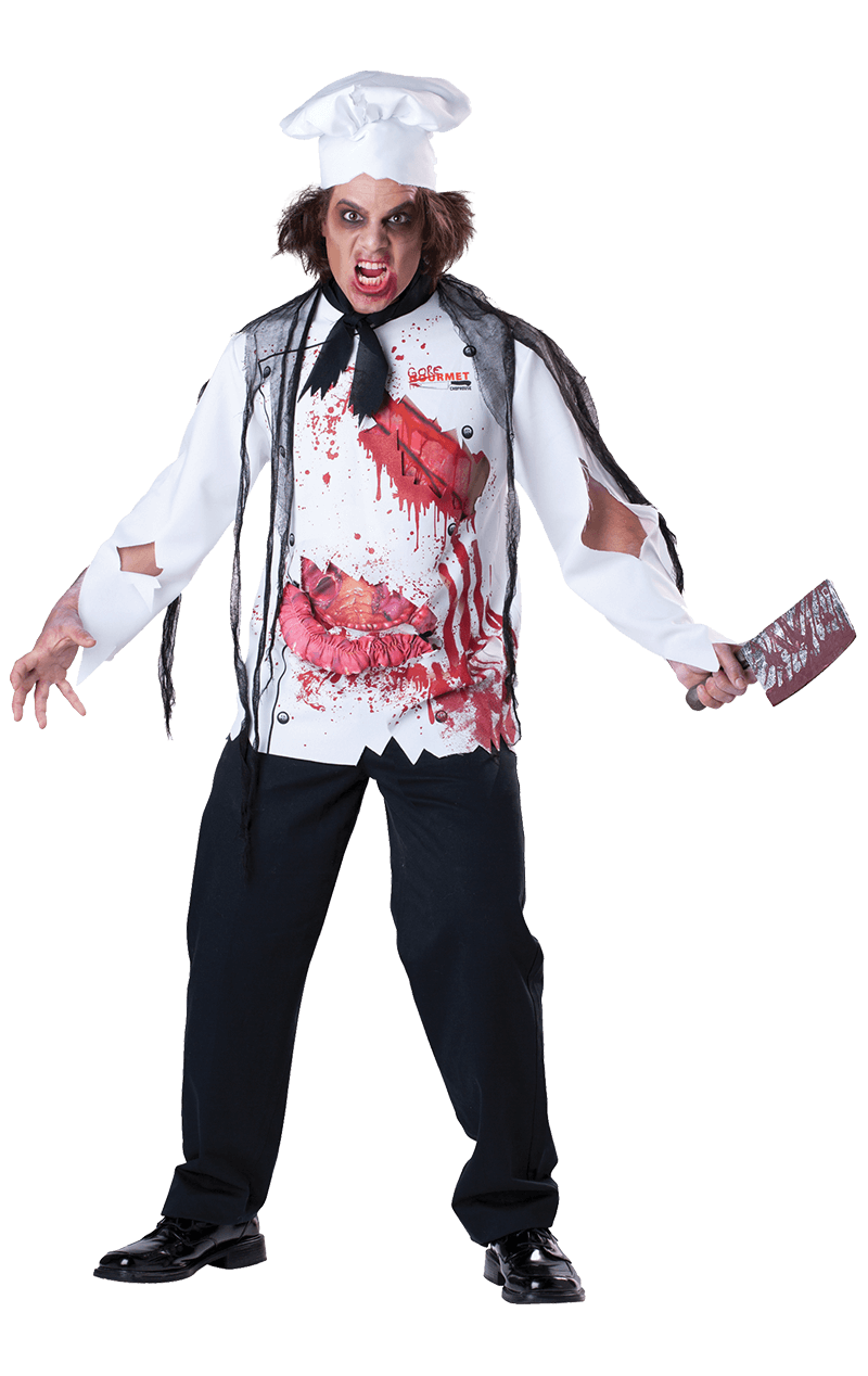 mens gourmet halloween chef costume