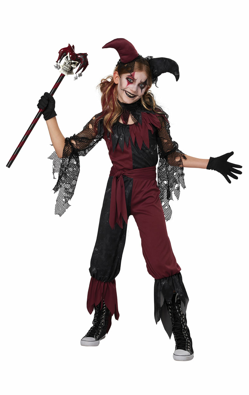 kids pyscho jester costume