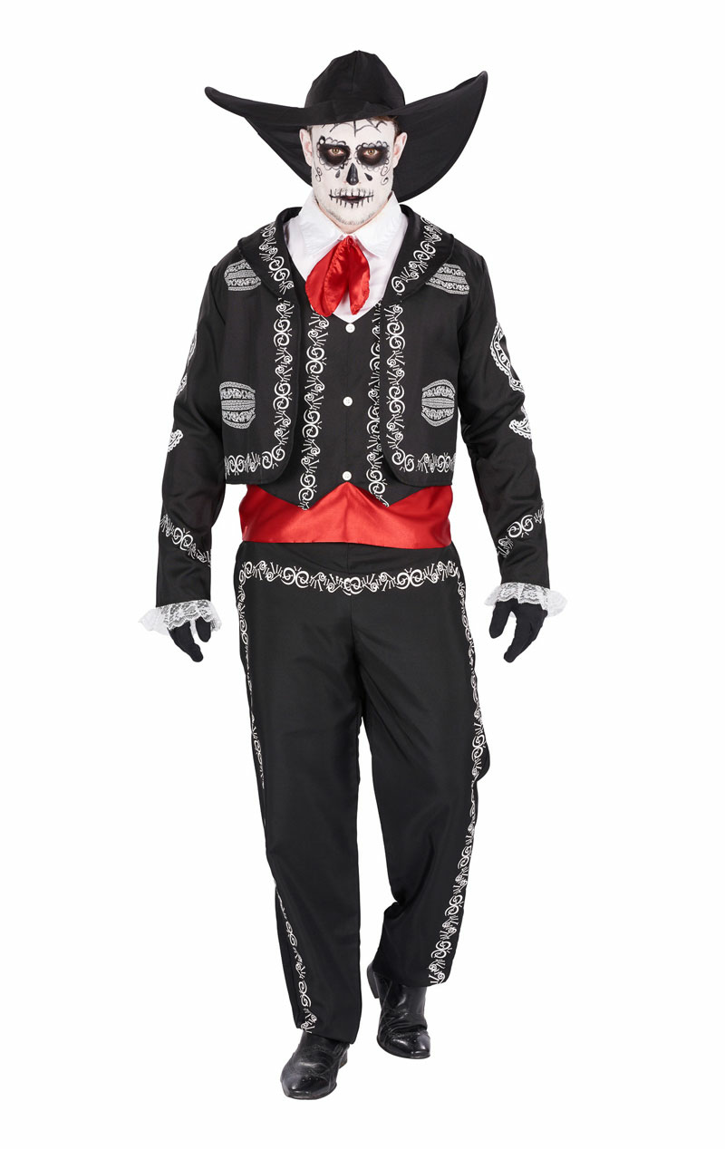 mens mexican day of the dead costume