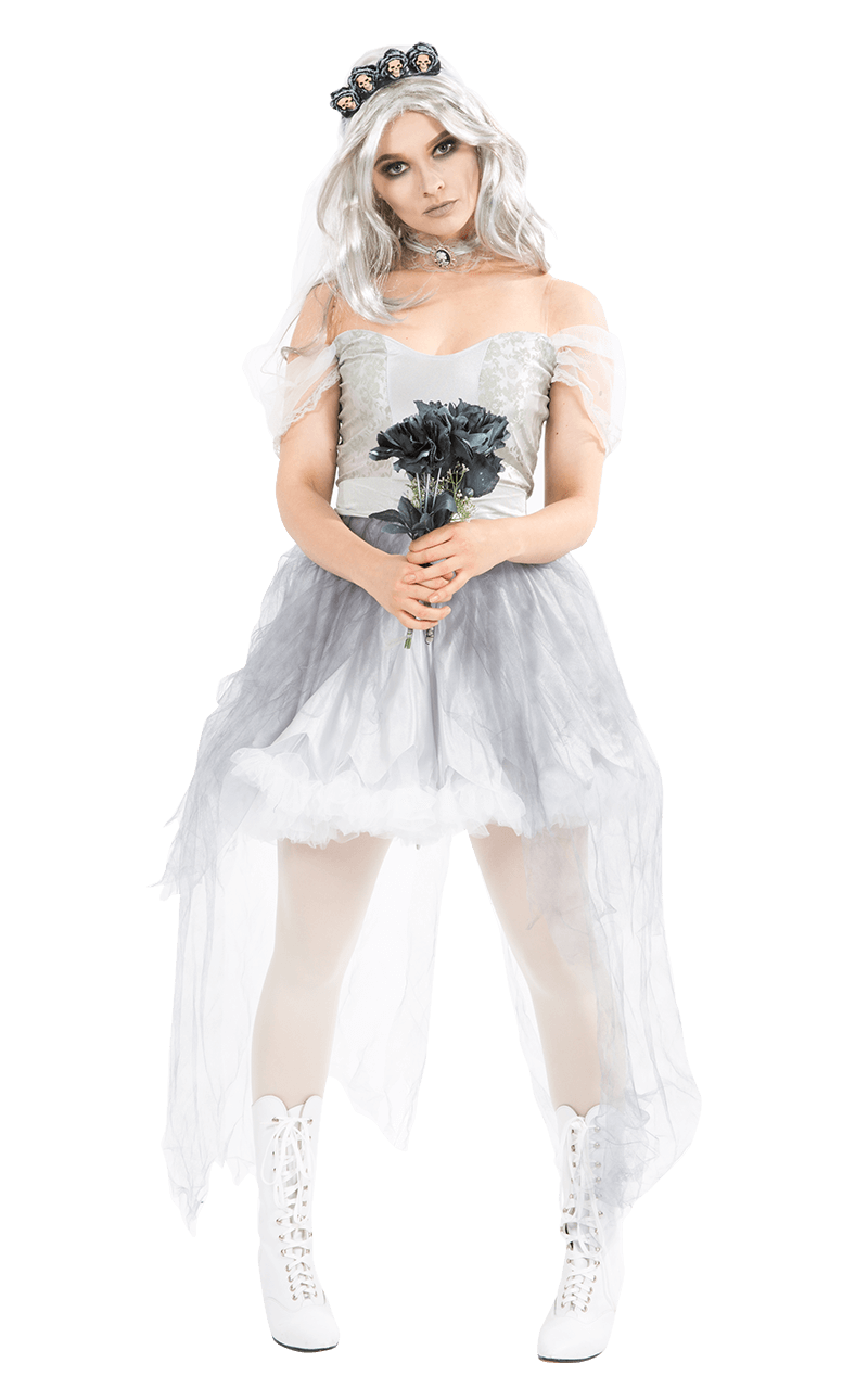 womens spirit ghost bride costume