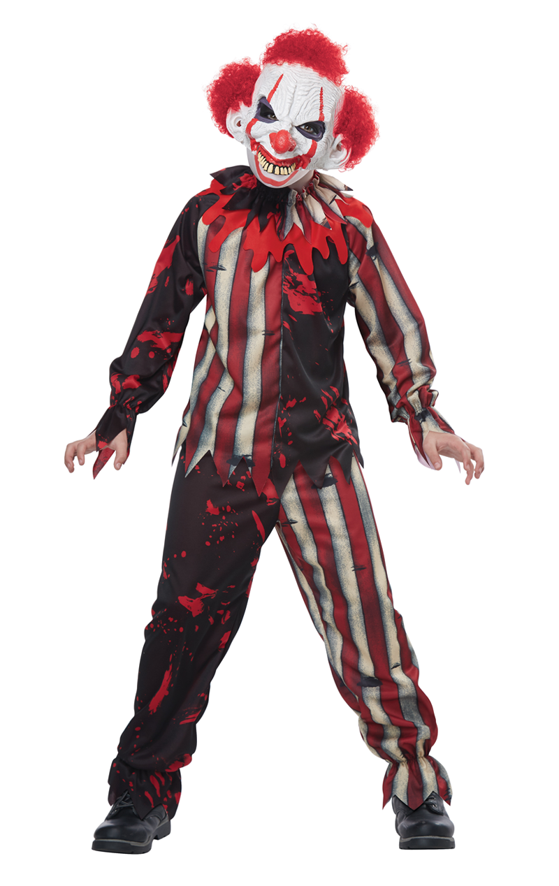 boys killer carnival clown costume