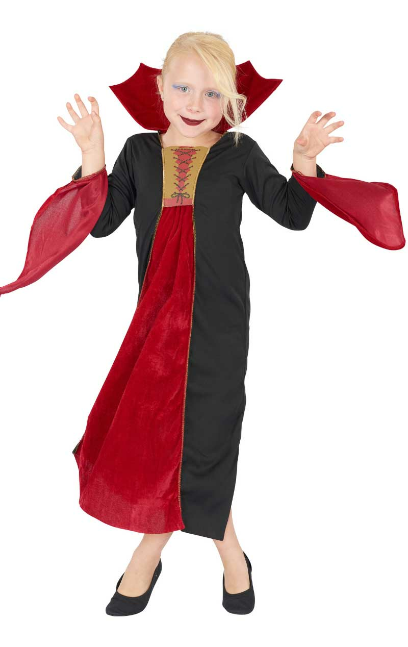 kids little vampiress costume