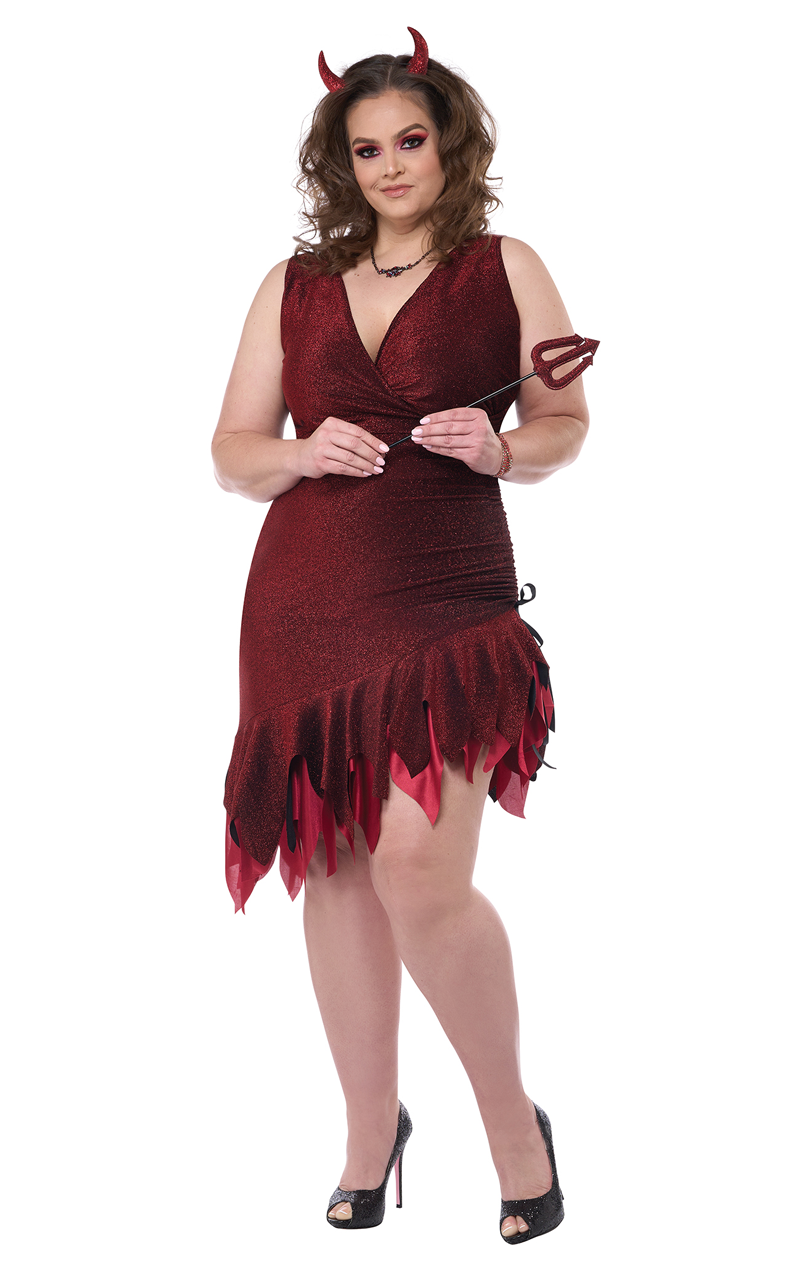 womens red-hot & sizzling plus size costumr