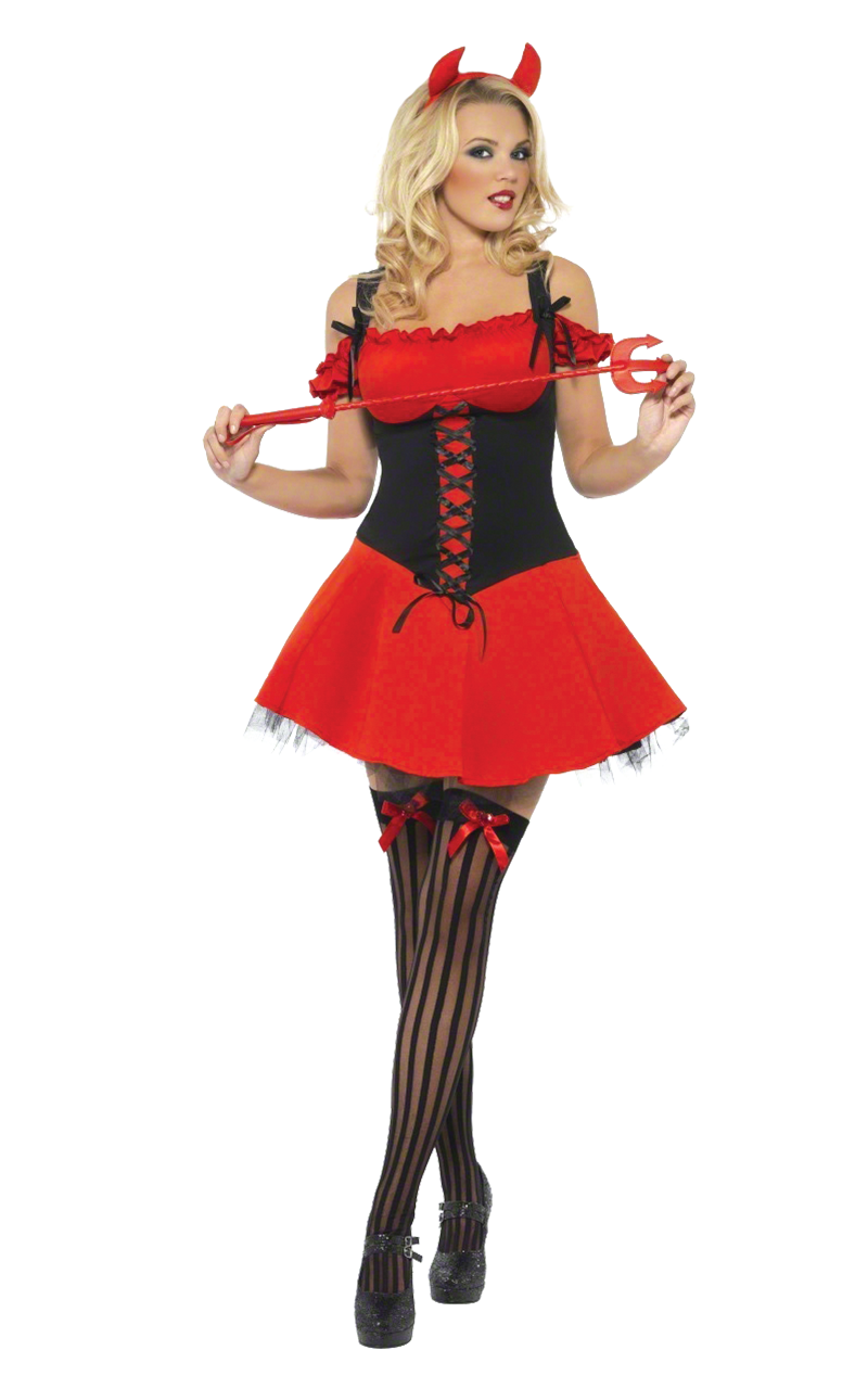 womens red wicked devil costume