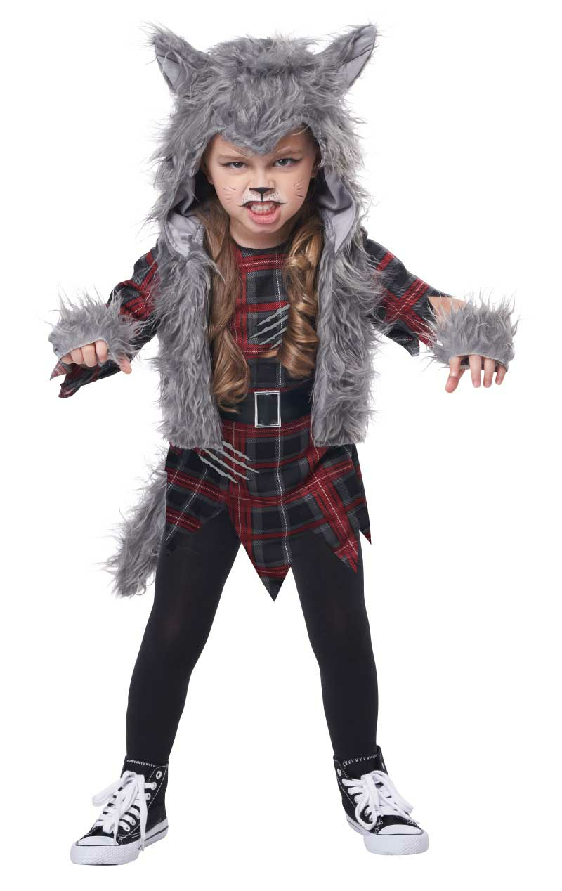 kids wee-wolf girl costume