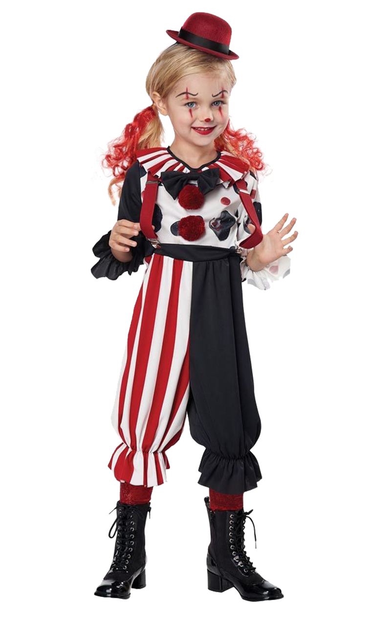 kids unisex clown costume