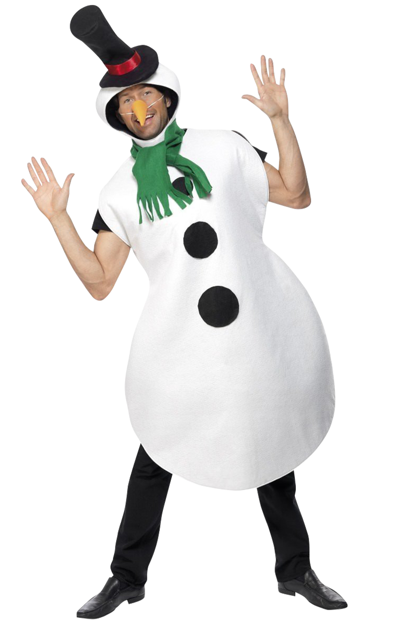 adult snowman fancy dress outfit