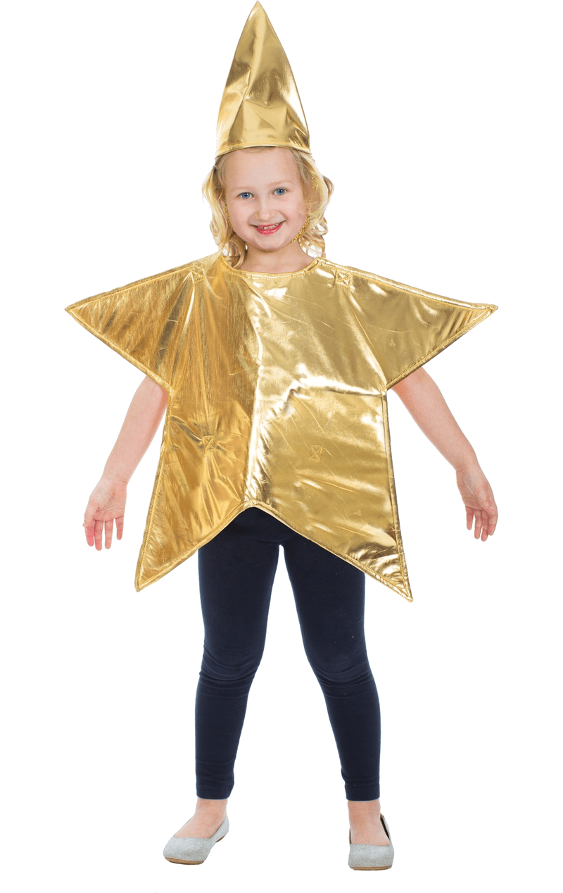 kids gold star costume